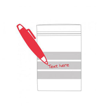 Disegno di un quaderno e di una penna rossa